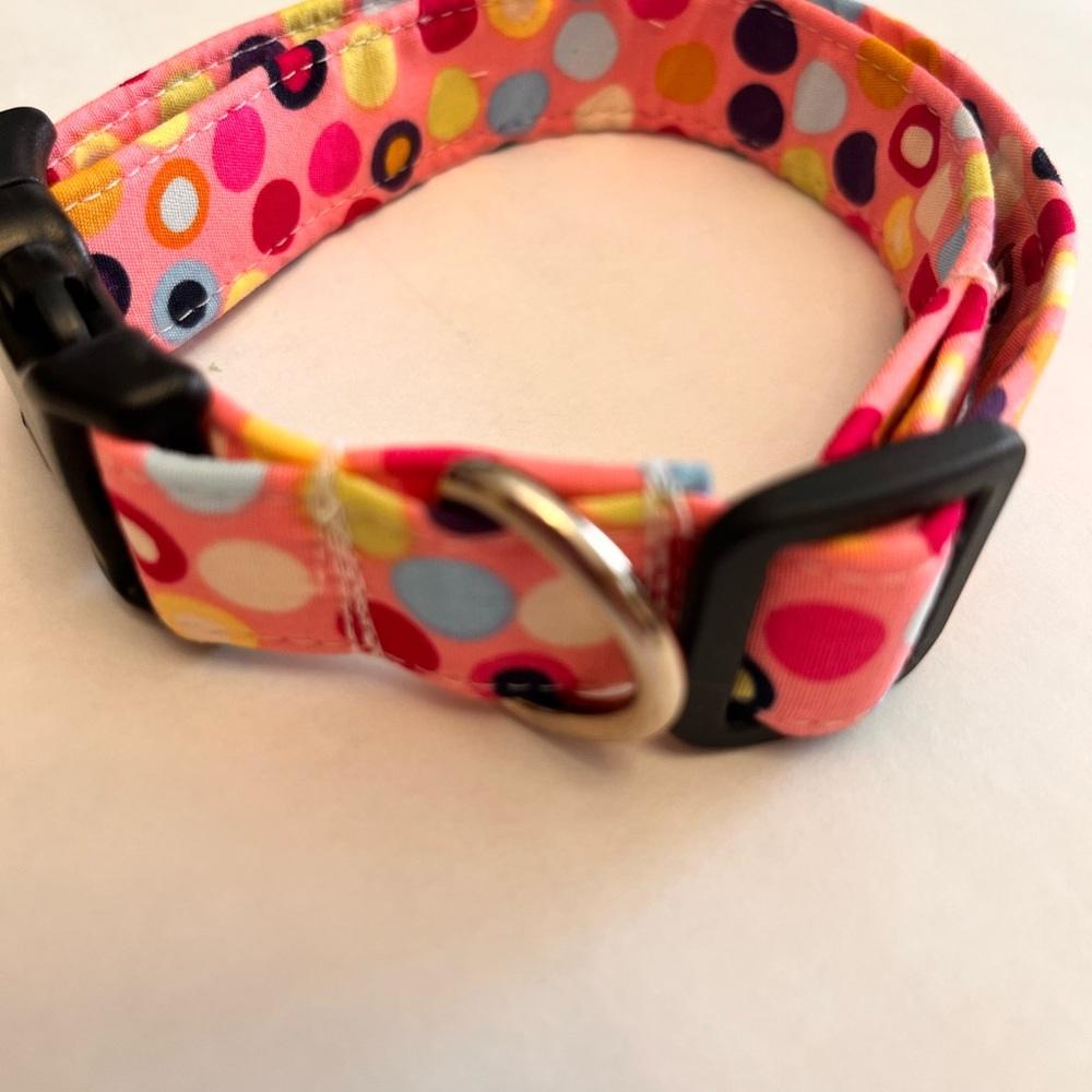 Colorful Polka Dot dog collar